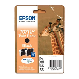 Cartouche d'encre originale - EPSON T0711H twin pack - noir - noir - (C13T07114H10)