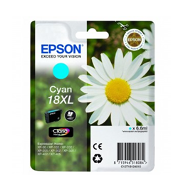 Cartouche d'encre originale - EPSON 18XL - cyan - (C13T18124012) - grande capacité