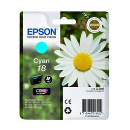 Cartouche d'encre originale - EPSON 18 - cyan - (C13T18024012)