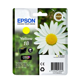 Cartouche d'encre originale - EPSON 18 - jaune - (C13T18044012)