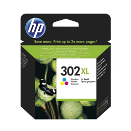 Cartouche d'encre originale - HP 302XL - couleur - (F6U67AE) - grande capacité
