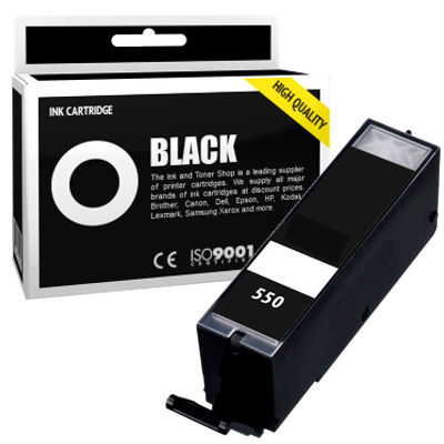 Cartouche d'encre compatible - CANON 550 PGBKXL - noir - (6431B001) - grande capacité Cartouche d'encre compatible - CANON 550 PGBKXL - noir - (6431B001) - grande capacité