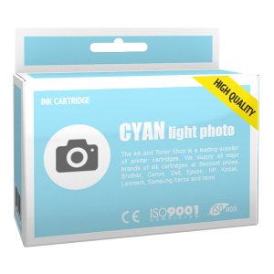 Cartouche d'encre compatible - EPSON T0335 - cyan clair photo - (C13T03354010)