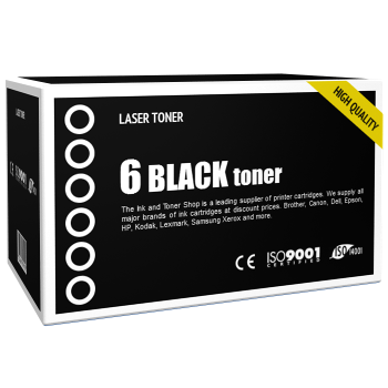 Pack de 6 toners compatibles - NRG 1214888261 TYPE 12706 - 6 noir Pack de 6 toners compatibles - NRG 1214888261 TYPE 12706 - 6 noir