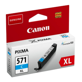 Cartouche d'encre originale - CANON 571XL/CLI571 C - cyan - (0332C001) - grande capacité