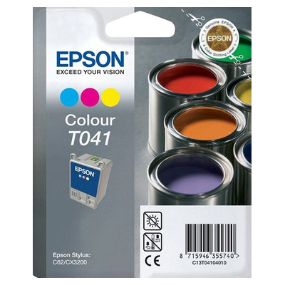 Cartouche d'encre originale - EPSON T041 - couleurs - (C13T04104010)