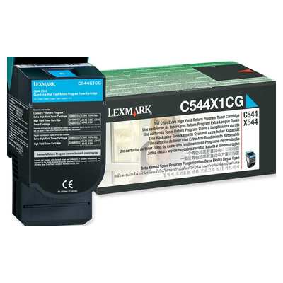 Toner original - LEXMARK C544X1CG - cyan - (C544X1CG)