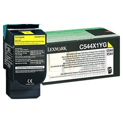 Toner original - LEXMARK C544X1YG - jaune - (C544X1YG)
