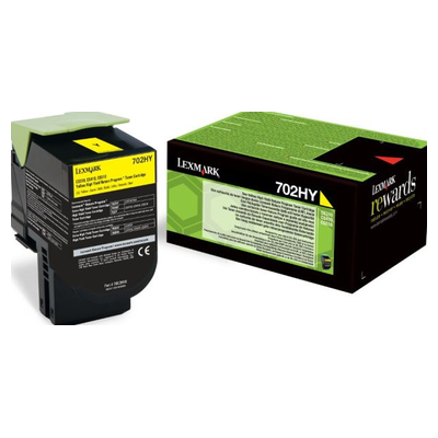 Toner original - LEXMARK 702HY - jaune - (70C2HY0)