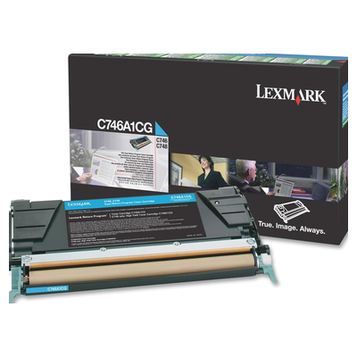 Toner original - LEXMARK C746A1CG - cyan - (C746A1CG)