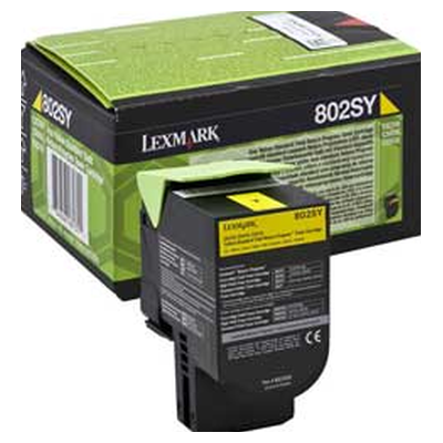 Toner original - LEXMARK 802SY - jaune - (80C2SYE)