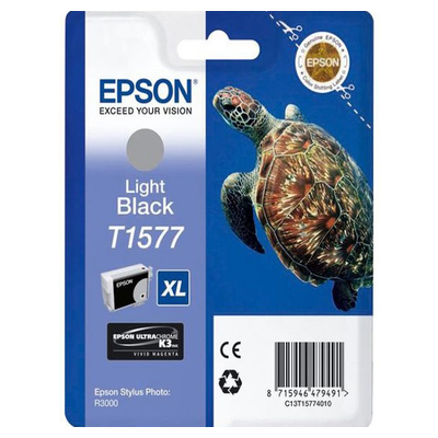 Cartouche d'encre originale - EPSON T1577 - gris - (C13T15774010)