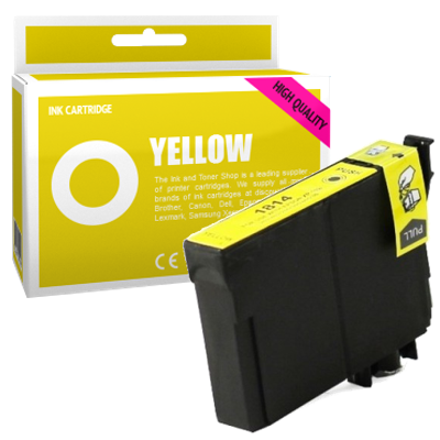 Cartouche d'encre compatible - EPSON 18XL - jaune - (C13T18144010) - grande capacité