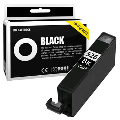 Cartouche d'encre compatible - CANON 526 BK/CLI526BK - noir - (4540B001)