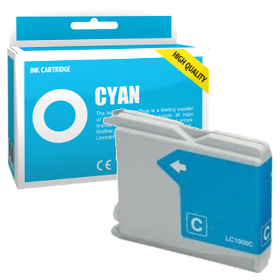 Cartouche d'encre compatible - BROTHER LC1000 - cyan - (LC1000-C)