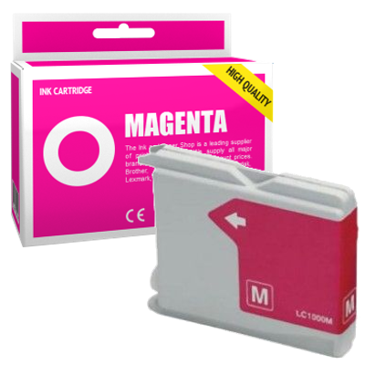 Cartouche d'encre compatible - BROTHER LC1000 - magenta - (LC1000-M)