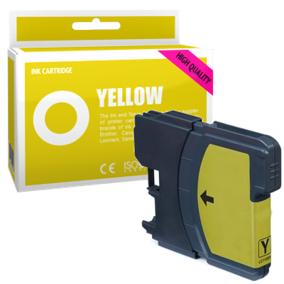 Cartouche d'encre compatible - BROTHER LC980 - jaune - (LC980-Y)