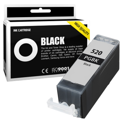 Cartouche d'encre compatible - CANON 520 PGBK/PGI520BK - noir - (2932B001)
