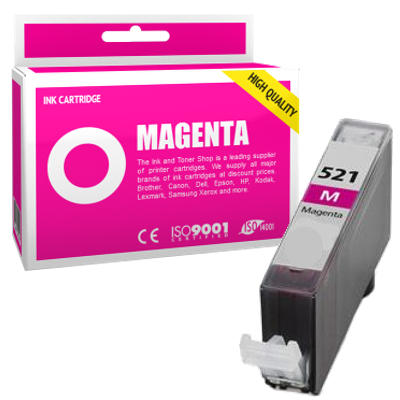 Cartouche d'encre compatible - CANON 521 M/CLI521M - magenta - (2935B001)