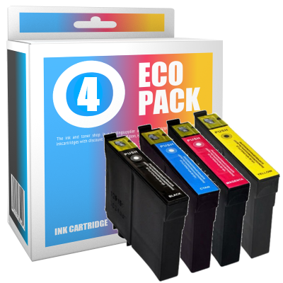 Pack 4 cartouches d'encre compatibles - EPSON 16XL - 1 noir + 1 cyan + 1 magenta + 1 jaune - (C13T16364010) - grande capacité