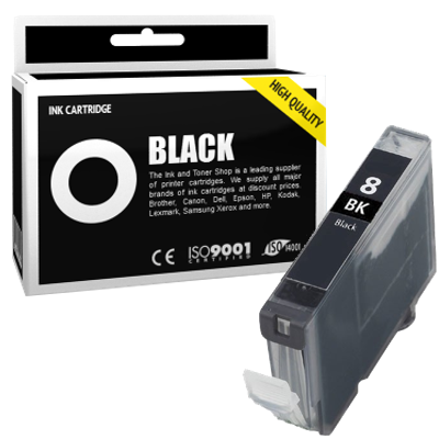 Cartouche d'encre compatible - CANON 8 BK/CLI8BK - noir - (0620B029)