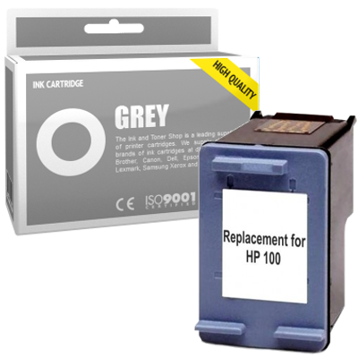 Cartouche d'encre compatible - HP 100 - gris - (C9368AE)