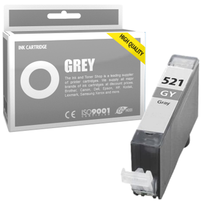 Cartouche d'encre compatible - CANON 521 GY/CLI521GY - gris - (2937B001)