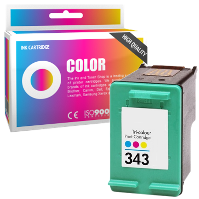 Cartouche d'encre compatible - HP 343 - couleur - (C8766EE*)