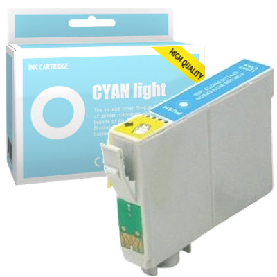 Cartouche d'encre compatible - EPSON T0805 - cyan clair - (C13T08054011)