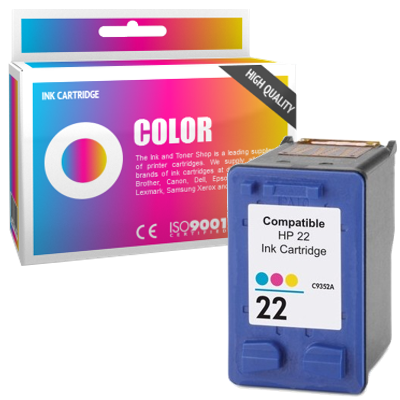 Cartouche d'encre compatible - HP 22XL - couleur - (C9352CE*) - grande capacité