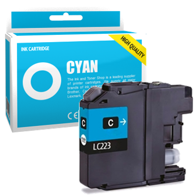Cartouche d'encre compatible - BROTHER LC223C - cyan - (LC223-C)