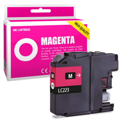 Cartouche d'encre compatible - BROTHER LC223M - magenta - (LC223-M)