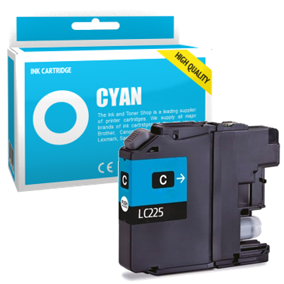 Cartouche d'encre compatible - BROTHER LC225XL C - cyan - (LC225XL-C)