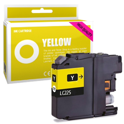 Cartouche d'encre compatible - BROTHER LC225XL Y - jaune - (LC225XL-Y)