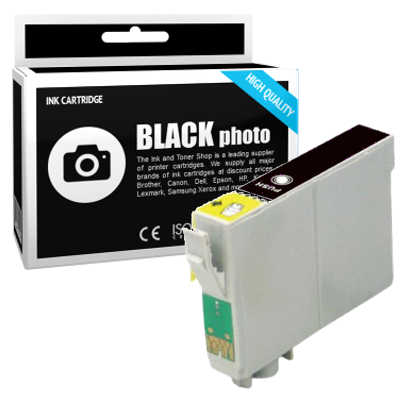 Cartouche d'encre compatible - EPSON T0541 - noir photo - (C13T05414010)