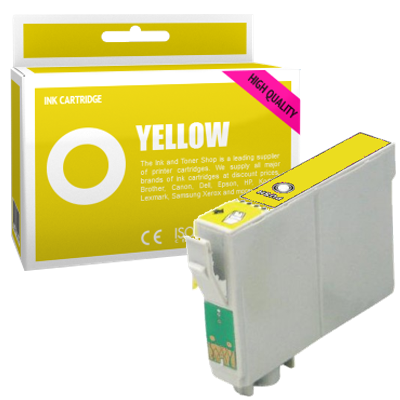 Cartouche d'encre compatible - EPSON T0544 - jaune - (C13T05444010)