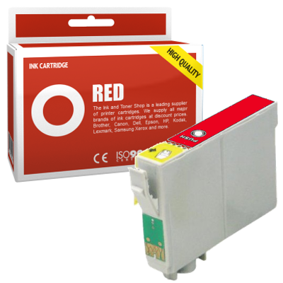 Cartouche d'encre compatible - EPSON T0547 - rouge - (C13T05474010)