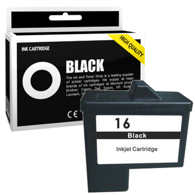 Cartouche d'encre compatible - COMPAQ 16 - noir - (10N0016*)