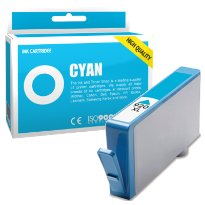 Cartouche d'encre compatible - HP 920XL - cyan - (CD972AE) - grande capacité