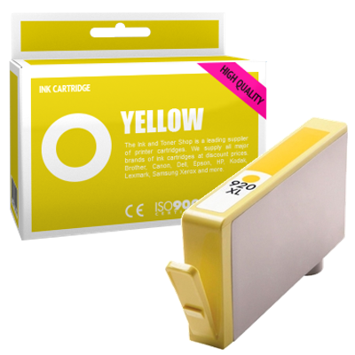 Cartouche d'encre compatible - HP 920XL - jaune - (CD974AE) - grande capacité