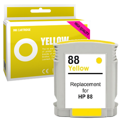 Cartouche d'encre compatible - HP 88XL - jaune - (C9388AE)