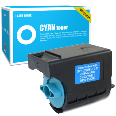 Toner compatible - CANON CEXV 21 - cyan - (0453B002)