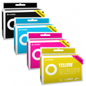 Pack de 4 cartouches d'encre compatibles - EPSON 27XL - 1 noir + 1 cyan + 1 magenta + 1 jaune - (C13T27154010*) Pack de 4 cartouches d'encre compatibles - EPSON 27XL - 1 noir + 1 cyan + 1 magenta + 1 jaune - (C13T27154010*)
