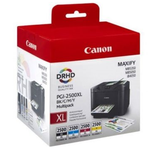 Pack de 4 cartouches d'encre originales - CANON PGI2500XL - 1 noir + 1 cyan + 1 magenta + 1 jaune - (9254B004) - grande capacité