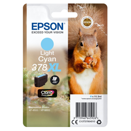 Cartouche d'encre originale - EPSON 378XL - cyan clair - (C13T37954010)