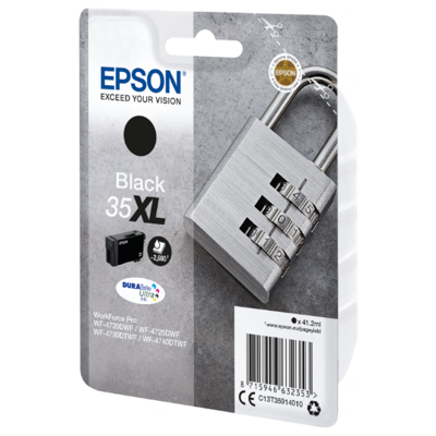 Cartouche d'encre originale - EPSON 35XL - noir - (C13T35914010) - grande capacité