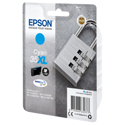 Cartouche d'encre originale - EPSON 35XL - cyan - (C13T35924010) - grande capacité