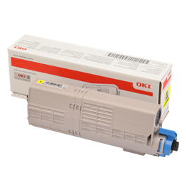 Toner original - OKI 46490605 - jaune - (46490605)