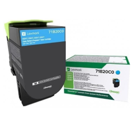 Toner original - LEXMARK 71B20C0 - cyan - (71B20C0)