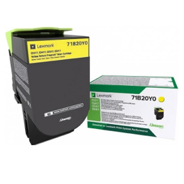 Toner original - LEXMARK 71B20Y0 - jaune - (71B20Y0)